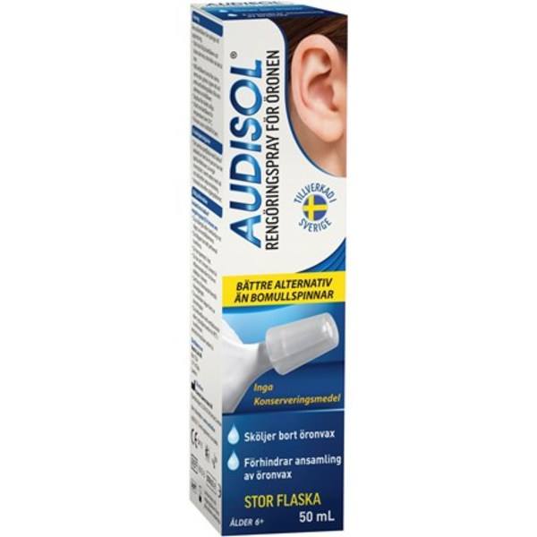 Audisol Rengöringsspray För Öronen 50 ml Audisol Rengöringsspray För Öronen 50 ml